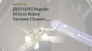 [REVIEW] Bagotte BG600 Robot Vacuum Cleaner, 2.7" Slim & Quiet, Smart Self-Charging Robotic Vac...