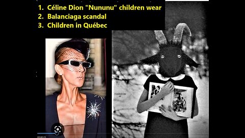 (Fran_Eng) CÉLINE DION "Nununu" satanic symbols _ PLUS: Balanciaga, plus: Québec