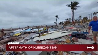 Footage of Hurricane Ian damage on Fort Myers Beach