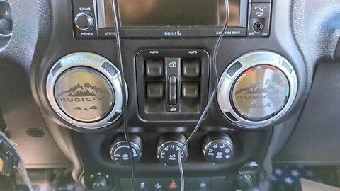 New MOD:Stainless Steel Etched RUBICON Air Conditioning Vent Trim Covers 4Pc | Fits Jeep Wrangler JK