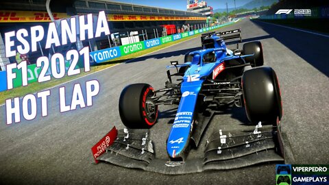 F1 2021 Gameplay | Acelerando a Alpine do Fernando Alonso em Barcelona! | Hot Lap 1:17,723