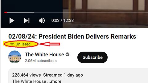 The White House Agrees Biden's Presser Was A Train Wreck, They Unlisted Presser From YouTube