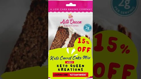 Keto Carrot Cake Mix Coupon Code (15% OFF) | keto queen kreations #shorts