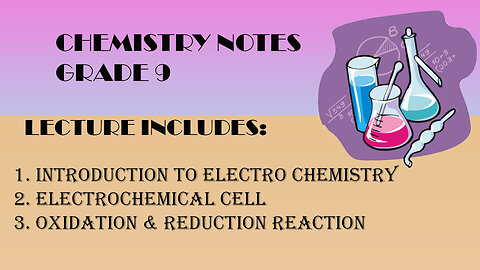 Introduction to Electrochemistry|| Electrochemistry||Chapter#7||Chemistry