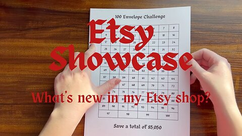 Etsy Showcase: What’s new in my Etsy shop?