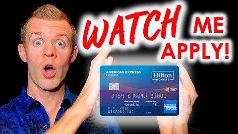 *WATCH ME APPLY* Hilton Honors American Express Business Card! (Amex Business Card Application)