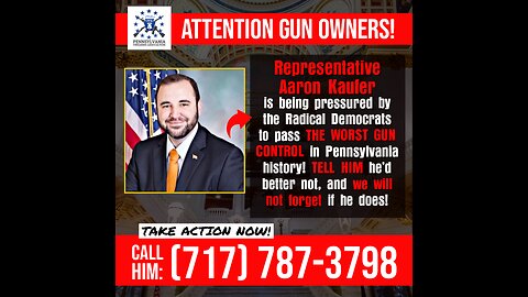 Aaron Kaufer - The Deciding Vote on Gun Control in Pennsylvania?
