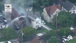 4 residents rescued from house fire on Hillman Avenue in Cleveland