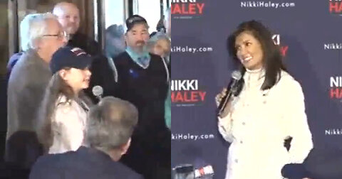 Haley Asks Young Girl Where She Got Her 'Nikki For President' Hat. Girl Has The Perfect Response.