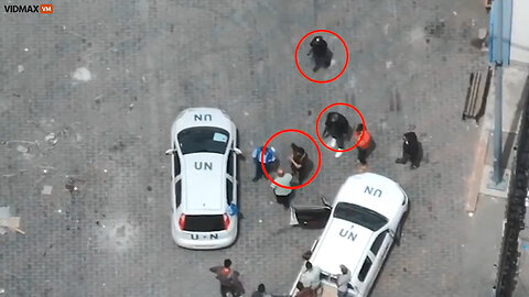 Surveillance Footage Shows Hamas Using UN Vehicles And Building For Their Terror Activities