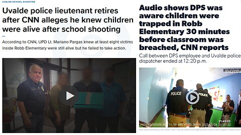 Audio Proves Uvalde Police Knew Robb Elementary Shooter Was Killing Children,Survivors in Room