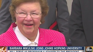 Barbara Mikulski to join Johns Hopkins as political science professor