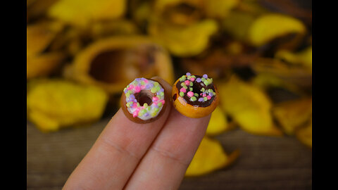 We'll make insanely delicious doughnuts for dolls with our daughter / polymer clay molding / DIY
