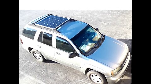 My Solar Panel Installed on Top of my Trailblazer Roof