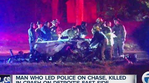 Speeding driver killed in police chase