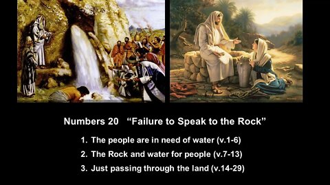 Numbers 20 “Failure to Speak to the Rock” - Calvary Chapel Fergus Falls