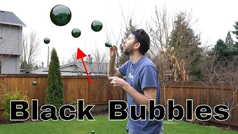 Blowing The World's First Black Bubbles-The Physics of Light Penetration Experiment