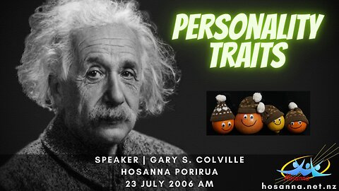 Personality Traits (Gary Colville) | Hosanna Porirua