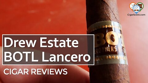 Moderately UN-INTERESTING. The Drew Estate BOTL Lancero - CIGAR REVIEWS by CigarScore