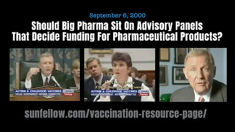 Should Big Pharma Sit On Advisory Panels That Decide Funding For Pharmaceutical Products?