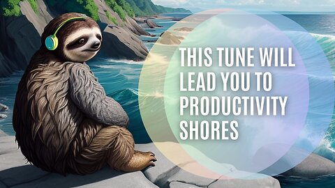 Delta One Sea Waves - Music for productivity, working, learning & relaxing with sound of sea waves