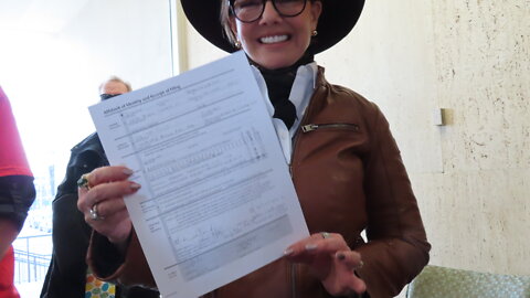 Donna Brandenburg Turns In Signatures!