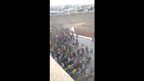 Melilla - Enclave of Spain - Suffers Invasion of African Men