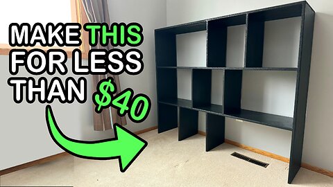 DIY Trendy Shelf made from Cheap Particle Board