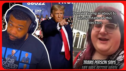 Tranny ADMITS Trump Is Winning In Landslide