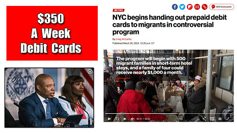 New York Prepares To Provide $350 A Week Debit Cards To Migrants