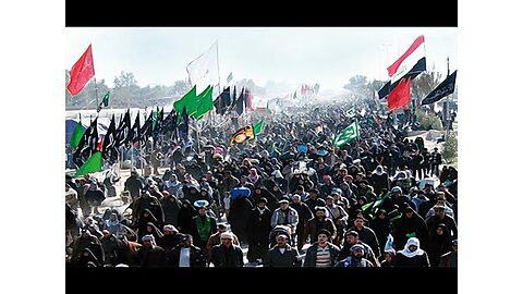 Watch Thousands of Visitors walking toward Karbala Iraq