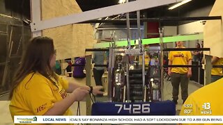 The FIRST Robotics Competition at the Thomas & Mack center kicks off April 1