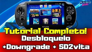 PS VITA! Desbloqueio entre 3.65/3.73, Downgrade, Mod permanente, SD2Vita, Plugins e muito mais!