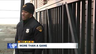 Break-in call for East Cleveland police officer turns into fun game of basketball