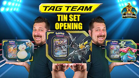 Tag Team Tin Set | Tag Team Searching | Pokemon Cards Opening