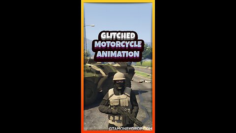 Glitched motorcycle driving animation | Funny #GTA clips Ep.449