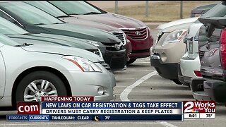 New laws on car registration and tags take effect on July 1