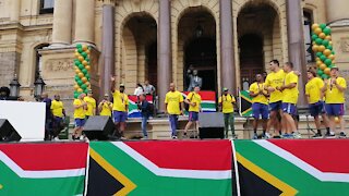 SOUTH AFRICA - Cape Town - Springbok Trophy Tour (Video) (hKp)