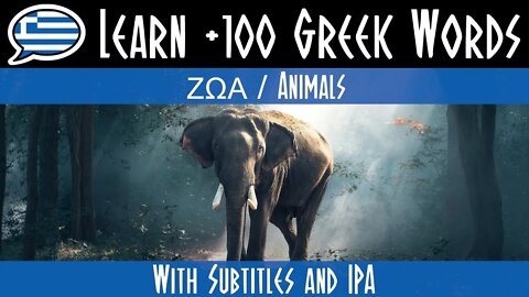 Ζώα-Animals! Learn +100 Animals in Greek with pictures and IPA