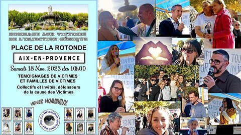 Hommage aux victimes des injections Covid-19 - Aix en Provence 18.11.23