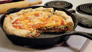 Sausage and Bacon Calzone