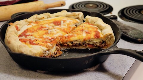 Sausage and Bacon Calzone