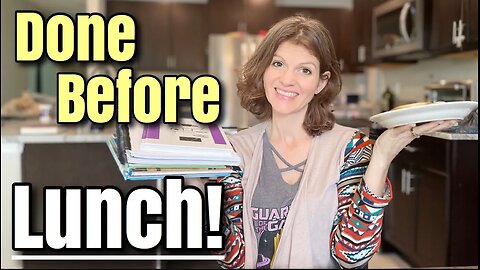 **HOW TO FINISH HOMESCHOOL FAST** || How I finish before lunch! || How I Get it Done DITL 2021