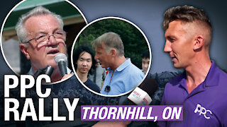 “The Conservatives are not conservative anymore” PPC holds rally in Thornhill, ON