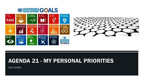 Ingo Sorke : Agenda 21 - My Personal Priorities