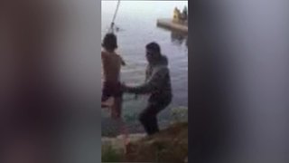 Little Boy’s Rope Swing Fail