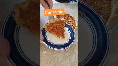 Grandma's carrot pie recipe #bakingrecipe #fromscratch #pierecipe