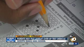 Parents may file lawsuit over AP test debacle
