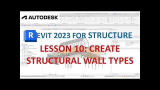 REVIT 2023 STRUCTURE: LESSON 10 - CREATE STRUCTURAL WALL TYPES