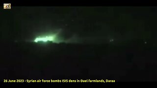 Syrian Army Bombs ISIS Quarters Avenging the Killing of the Policemen in Daraa